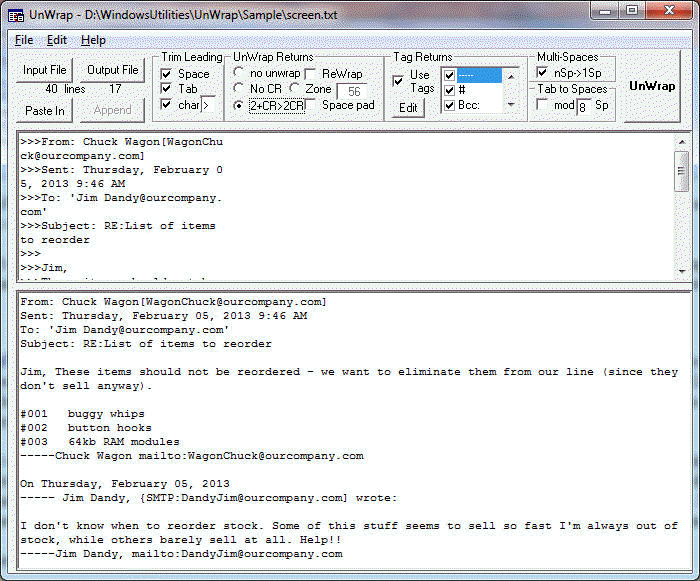 UnWrap Screenshot